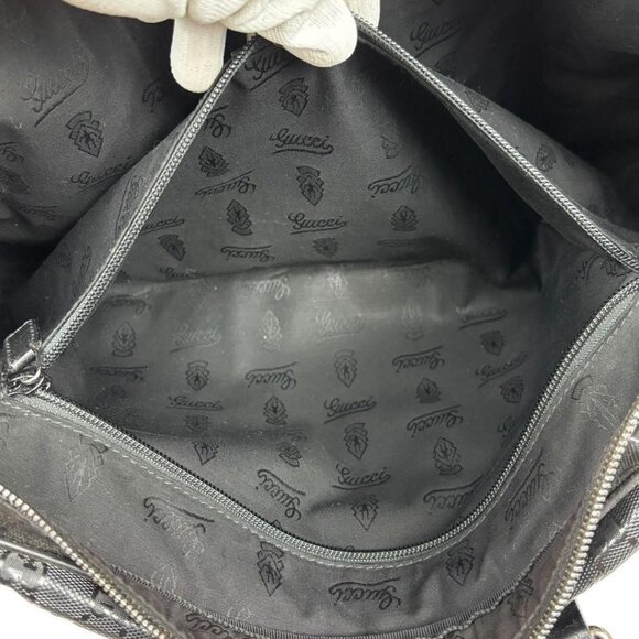 Authentic Gucci GG Imprime Business Bag Briefcase Crossbody Messenger Mens Black - Picture 10 of 14